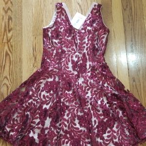 Badgley MischkaRed Stunning "Rosie" Sleeveless By Cocktail Dress